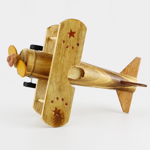  Wood Aircraft Airplane Ornament Toys Wood Tanker Aircraft Toys Kids Wood Toys - Zdjęcie 5 z 12