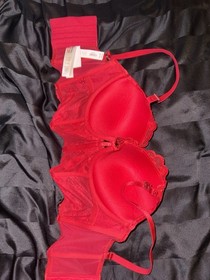 Ann Summers Icon Corset Bustier Red Size 12 DD Brand New With Tags