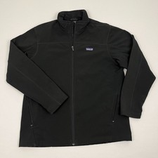 Patagonia Insulator Jacket Mens XL Black Softshell Fleece Lined Full Zip Hiking