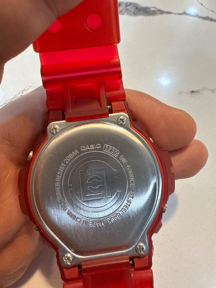 Casio G-SHOCK x Clot 30th Anniversary collab Limited DW-6900CL Red
