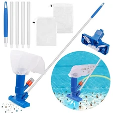 Handheld Vacuum Swimming Pool Jet Cleaner 5Section Pole Ground Spa Pond Fountain