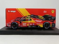 Burago Ferrari 499P #51 Pier Guidi Calado Giovinazzi Le Mans 2024 1/18 18-16305