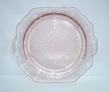 BEAUTIFUL  PINK DEPRESSION GLASS PRINCESS 11-1/4