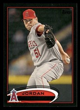 Jordan Walden Los Angeles Angels 2012 Topps Black #653 SN /61