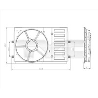 TYC Halter KüHlerlüFter FüR VW Polo 6R 6C 1.2 TSI Seat Ibiza IV Sportcoupe