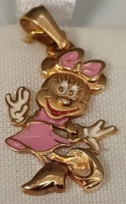 Gold 750 18 K Disney Minne Mouse Mickey Maus aus Spanien