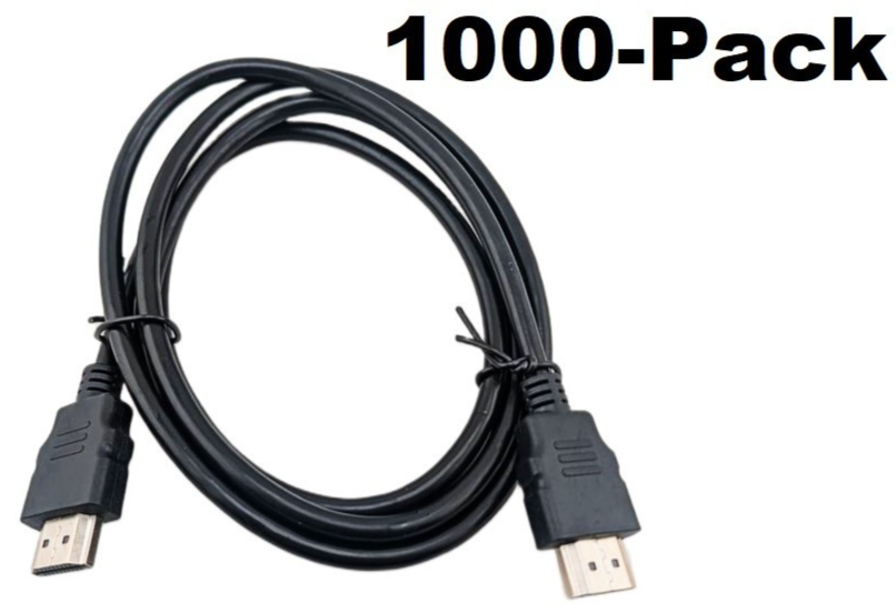 NEW 1000-Pk 4K HDMI 5' Cable Computer Laptop Projector Monitor BluRay DVD LEDTV