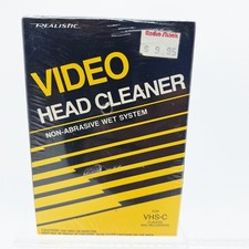 Vintage Realistic Radio Shack VHS-C Video Head Cleaner Non-Abrasive Wet System