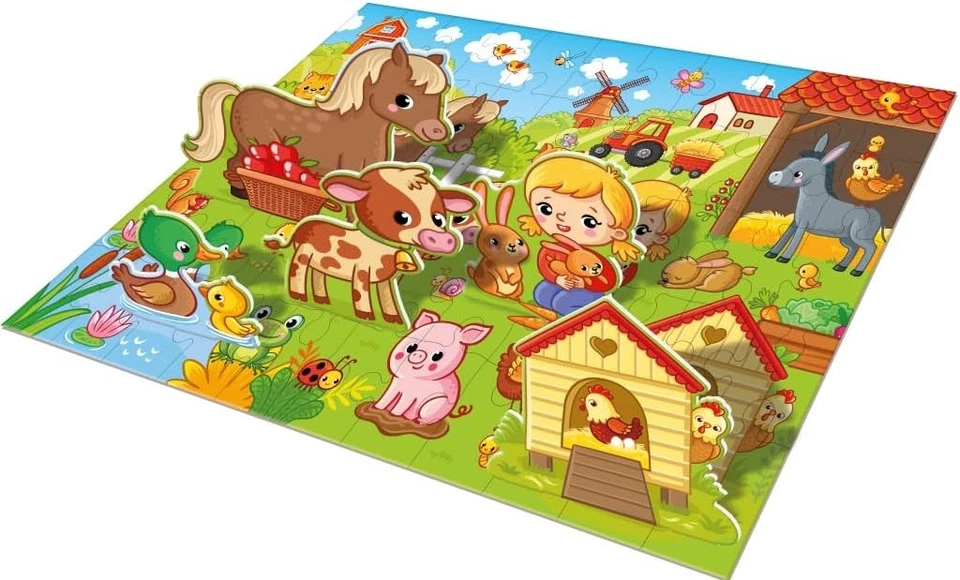 Rompecabezas de piso Grafix Farm 3D 55 piezas con 5 piezas 3D Foto 4 de 4