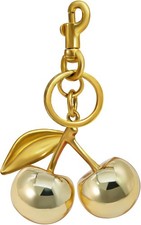 8 Ball Gold Silver Tone Cherry Dice Bag Charm Keychain for Purse Handbag