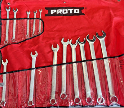 Proto J1200R-MASD Metric Combination ASD Wrench Set-12 Point (Incomplete) 13 Pc