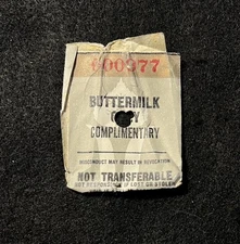 BUTTERMILK Vintage Ski Lift Ticket 1980’s Aspen COLORADO Skiing Travel Souvenir