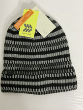 All In Motion Boys Striped Beanie Fleece Lined Warm Winter Hat One Size