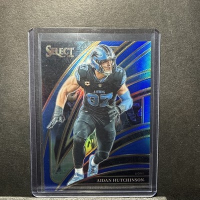 2025 Panini Select - Club Level Aidan Hutchinson #271 Blue Prizm /99