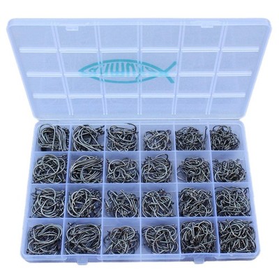Fishing Hooks Set for Freshwater and Saltwater - Bulk Worm & Catfish Hooks