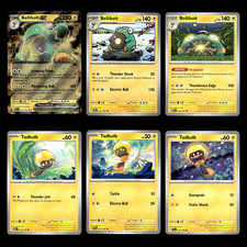 6x Bellibolt ex Lot 79.0 Scarlet Violet Series Paldea Evolved Pokemon Cards Set