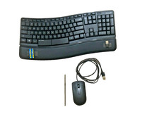 Microsoft Sculpt Comfort Wireless Ergonomic Keyboard and Dell Wired Mouse Combo