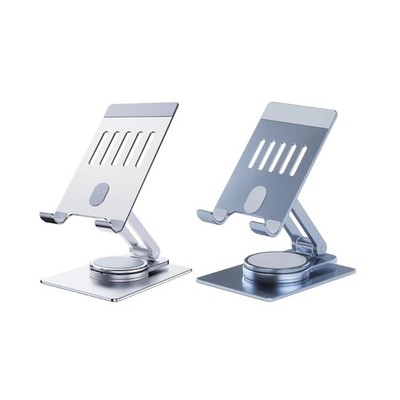 360° Rotary Foldable Cellphone Tablet Holder Bracket Desktop Aluminum Support