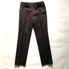 USED EXCELLENT CONDITION COMME DES GARCONS WOOL SLACKS, BROWN, SIZE M, AD2003