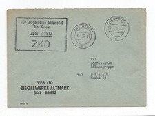 NRD Służba ZKD List Salzwedel 06.4.66 VEB Cegły Altmark Siedziba Brietz