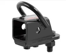 45006 Bolt-On 2-Inch ATV, UTV Trailer Hitch Receiver Adapter, Gloss Black Powder