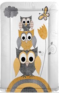 BABY CHANGE CHANGING MAT Grey /& Yellow Owls /& Butterfly Ideal SHOWER GIFT