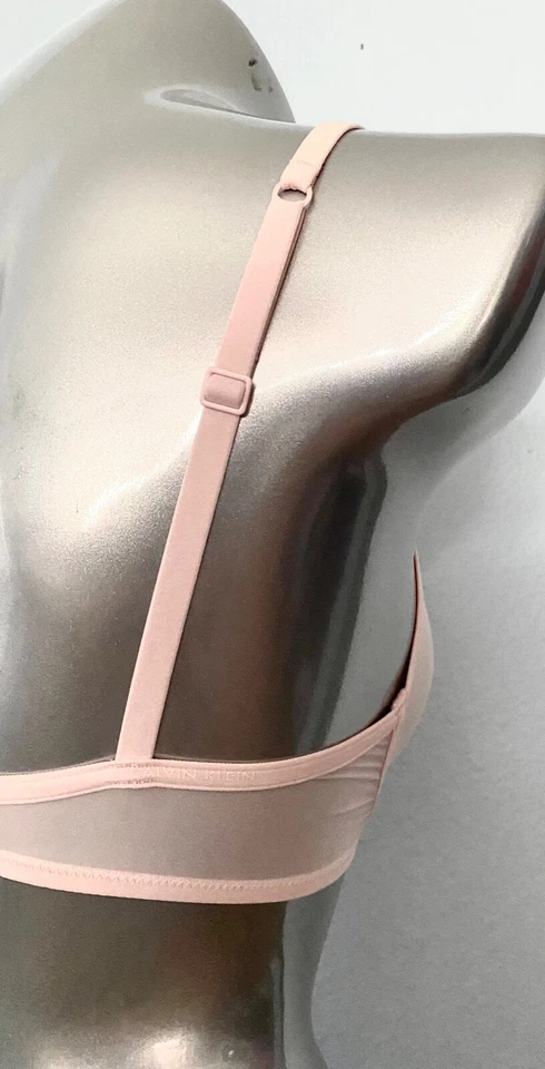 Calvin Klein Nwt Marquisette Sheer Unlined Pink Underwire Bra QF1680 - 680 - Image 4 of 4