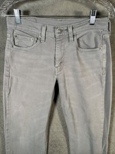 Levis 514 Jeans 28x32 Gray Original Straight Leg Pants Red Tag Ash Casual Grunge