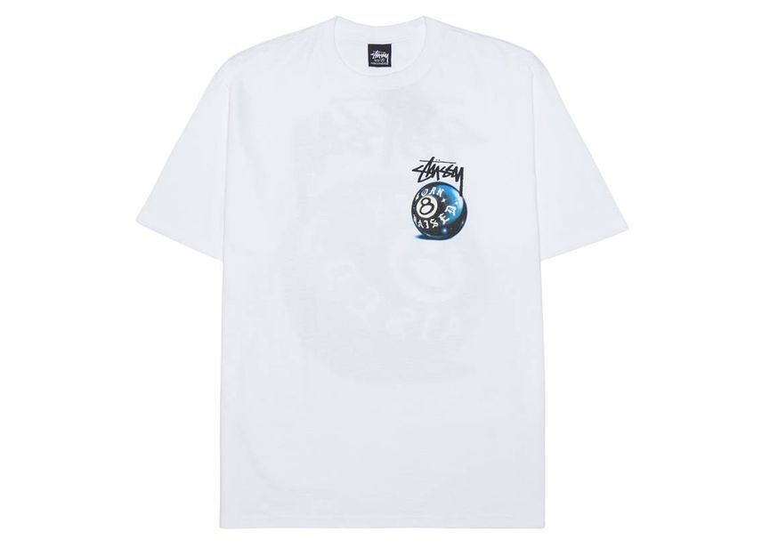 ❗️SALE❗️STUSSY&BORN X RAISED 8 BALL TEE L Stussy Born x Raised 8 Ball Tee White Size S-XXL New | eBay