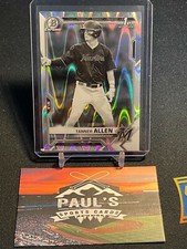 2021 Bowman Draft White & Black Ray Wave 1st #BDC-165 Tanner Allen! SP!
