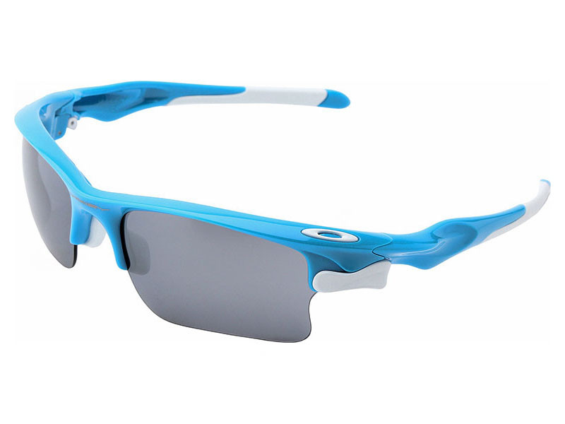 Oakley Fast Jacket XL Sunglasses OO9163-03 Sky Blue/Black Oakley Fast Jacket XL Sunglasses OO9163-03 Sky Blue/Black