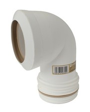 Multikwik Bent Toilet / WC Pan Connector 90 Degree Elbow MKB2190