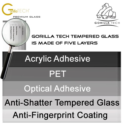 Tempered Glass Genuine Gorilla Tempered Screen Protector Shield Huawei P20 Lite - 第 6/12 張圖片