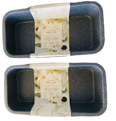 Masterclass Premium Bakeware - Pair (2) Loaf Pans -11  Gray speckled Bread NEW