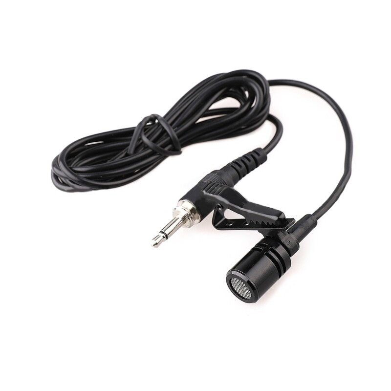 Long Distance Transmission Lavalier Lapel Microphone Clip On Mic 3.5mm