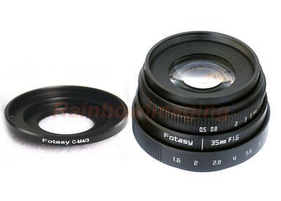 35mm f1.7 CCTV TV Lens C mount for EP-1 E-P2 E-PL1 EPL3 GF1 GF2 GF3 GH1 GH2 GH3 