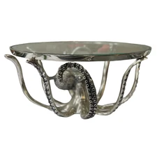 Loft1850 Silver Octopus Cake Platter/Stand