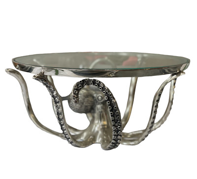 Loft1850 Silber Oktopus Kuchenplatte/Ständer