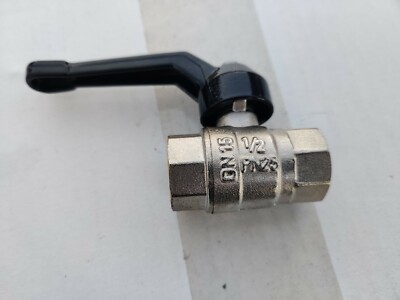 GMR 08ACCNY190 1/2'' FNPT Nickel Plated Brass Ball Valve 1/4 turn metal handle