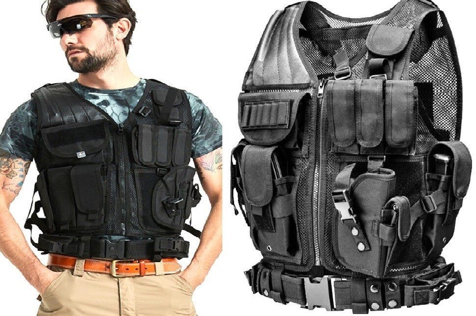 ウェア Ballin NYC Military VEST Black Ballin NYC Military VEST Black