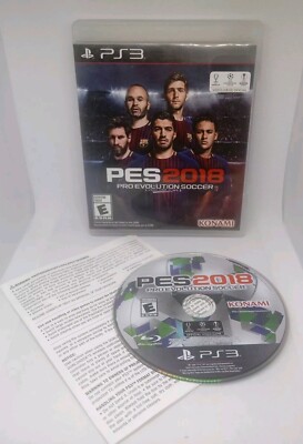Pro Evolution Soccer 2018 PES 2018 (PlayStation 3, 2017) PS3 CIB TESTED 