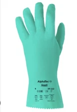 Ansell 39-122 12" Chemical Resistant Gloves, Nitrile, Size 10, 12pr/Pack