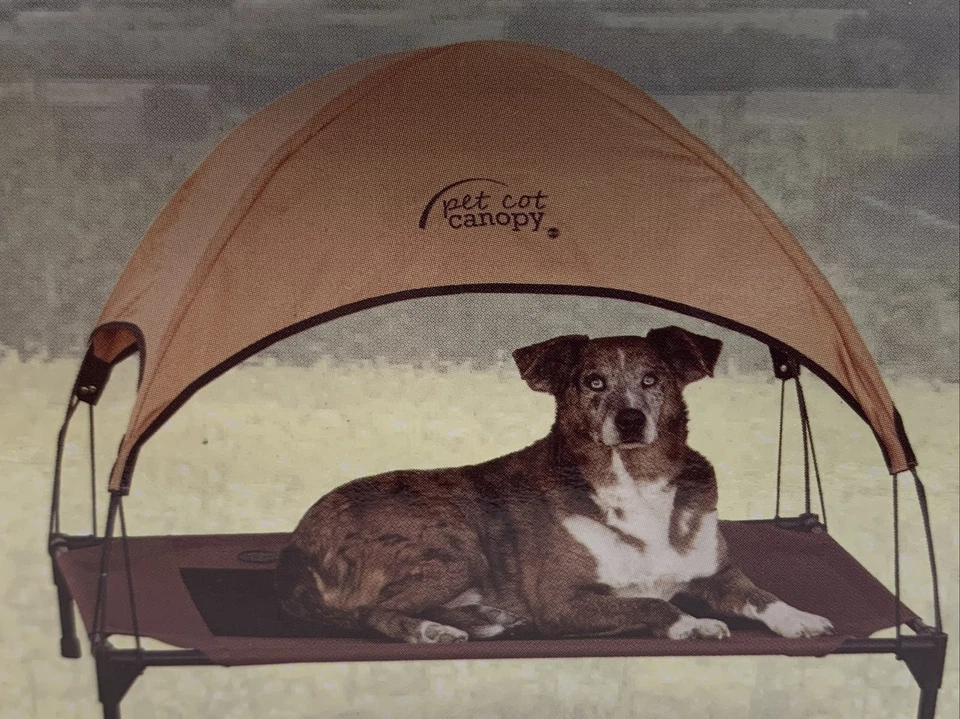 K & H Pet Cot Canopy Fits K&H Cot Sizes 30 x 42 x 7” Tan Large Dog Cat NO BED - Image 2 of 4