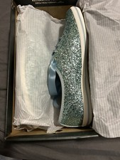 Kate Spade Champion Glitter Blue Keds NIB 8.5 WF61658
