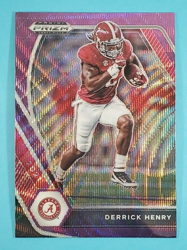2021 Panini Prizm Draft Picks PURPLE WAVE Derrick Henry Alabama Crimson Tide #81 - 第 1/2 張圖片