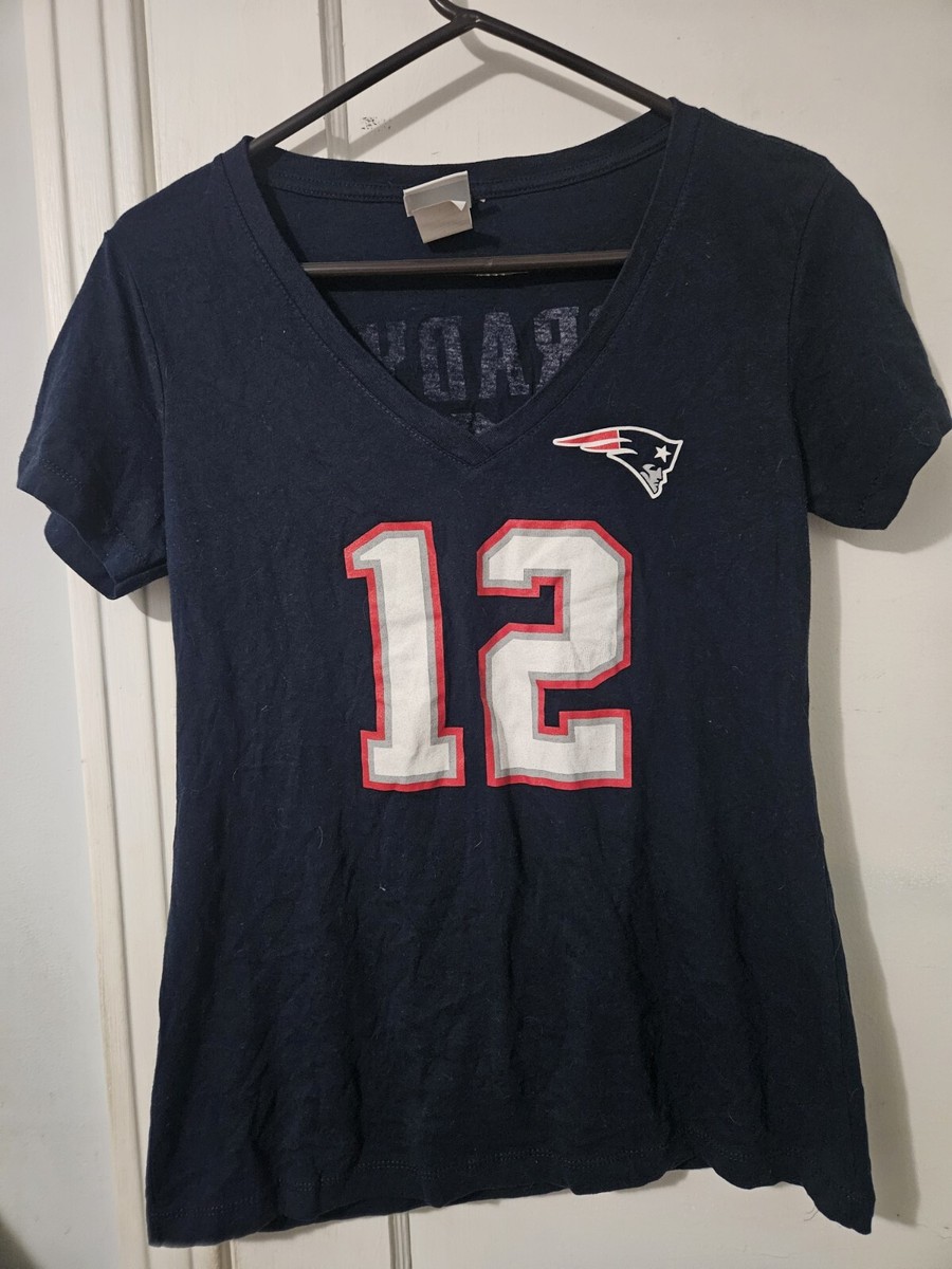 シャツ Tom Brady 12 New England patriots Women Tom Brady #12 New England Patriots NFL TEAM Branded Women's Jersey