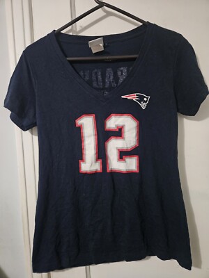 シャツ Tom Brady 12 New England patriots Women Tom Brady #12 New England Patriots NFL TEAM Branded Women's Jersey