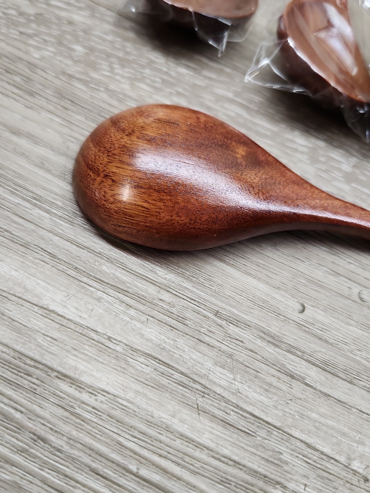 IQCWOOD Korean Wooden Spoon, 6-Piece Wooden Spoons, 7 inch Handmade Natural Asia