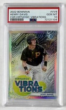Henry Davis 2022 Bowman Chrome Virtuosic Vibrations Rookie Pirates RC PSA 10 GEM