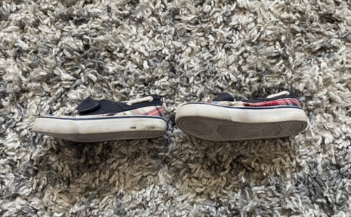 CHEROKEE Toddler Boys Sneakers Boat Shoes Size 6 White/Blue/Red - Picture 3 of 10
